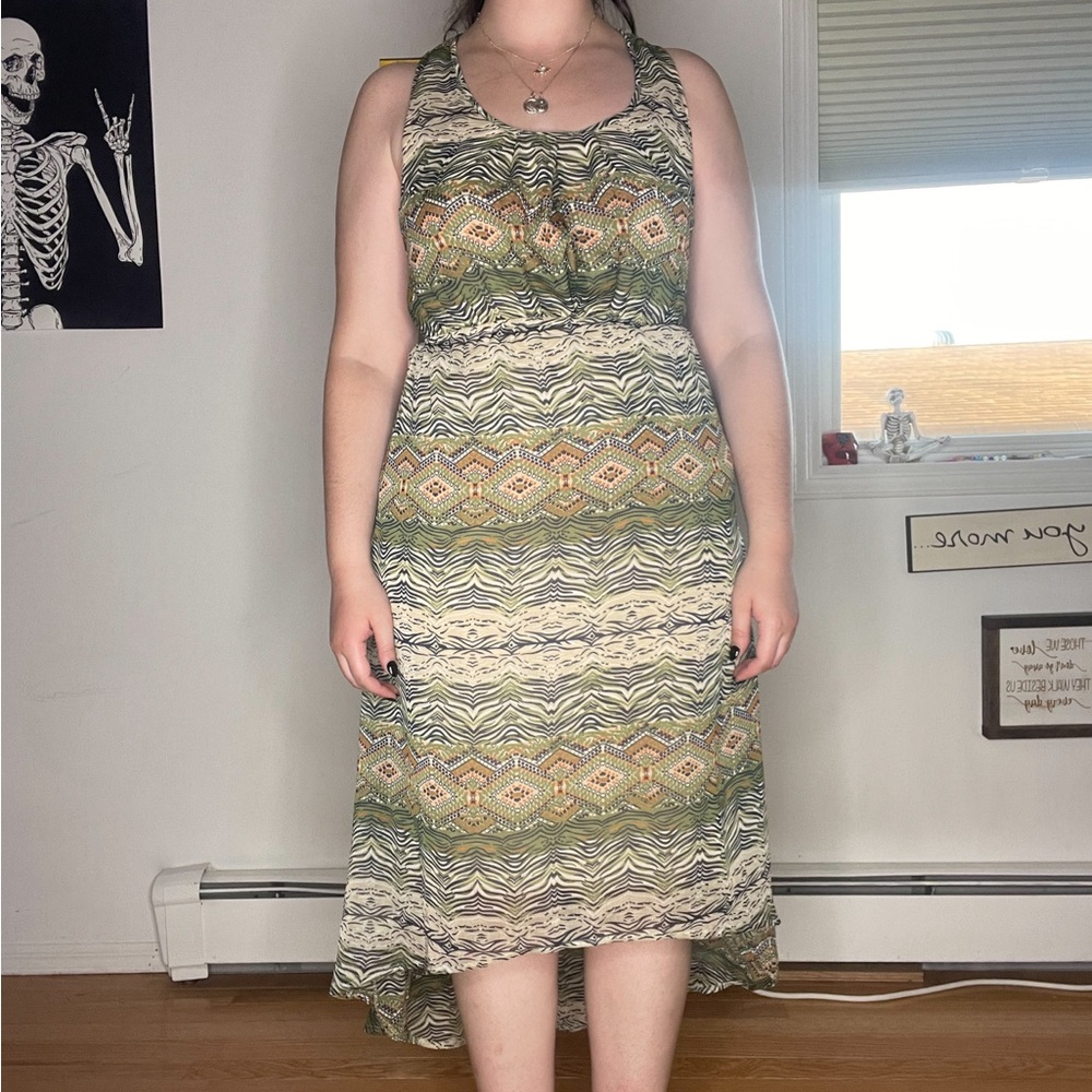 Staring at Stars High Low Printed Dress